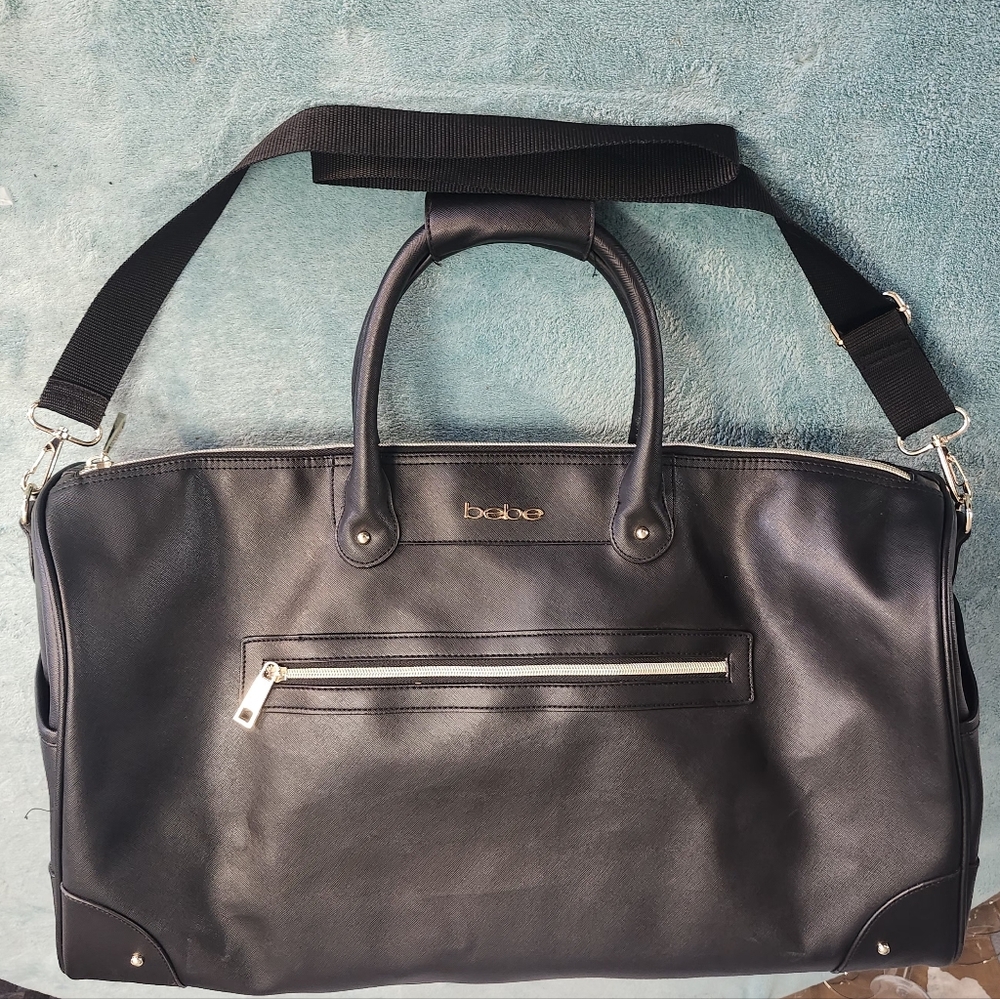 Bebe Black Duffel Bag